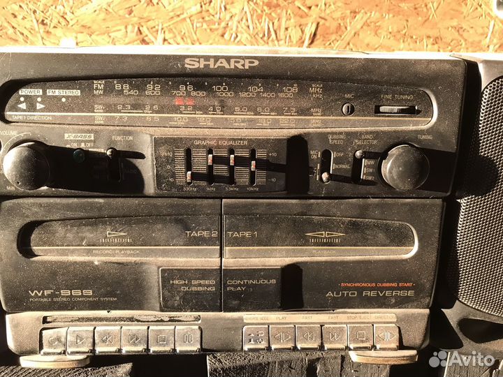 Музыкальный центр sharp wf-969