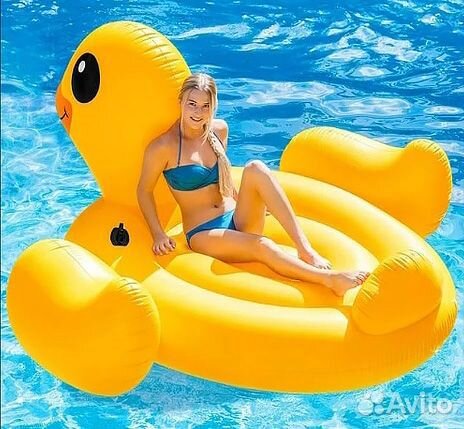 Надувной плавательный матрас Уточка Новый