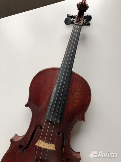 Скрипка мастеровая с двойным усом 4/4 и чехлом