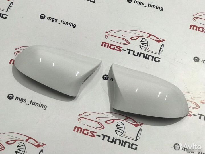 Накладки на зеркала (крышки) Х5М BMW F15 белые