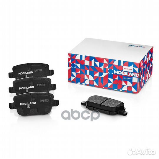 429203820 Колодки тормозные дисковые задние (4
