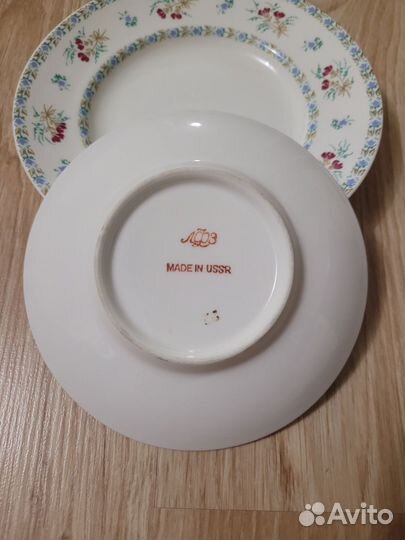 Чашка с блюдцем тонкий фарфор