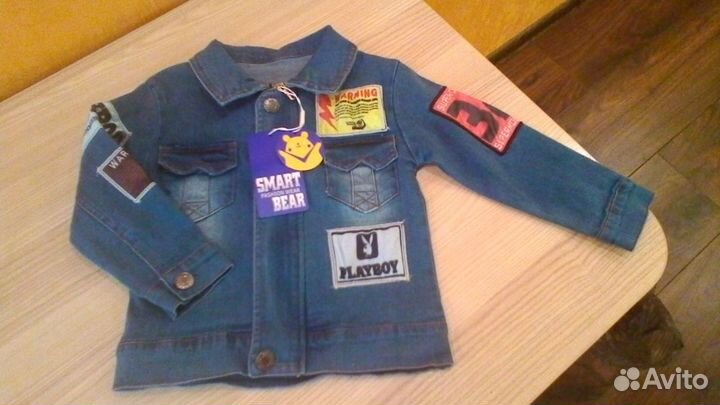 Комплект джинсовый новый, р.92-98