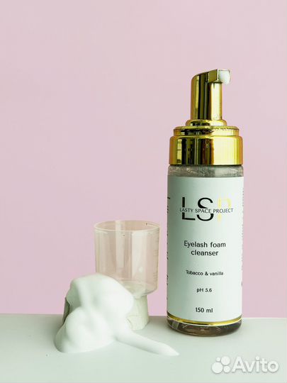 Пенка для умывания нарощенных ресниц