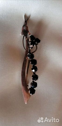 Броши СССР Федоскино и Палех, серебро