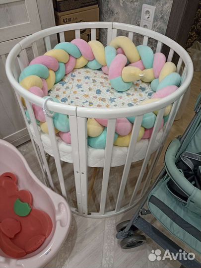 Круглая кроватка