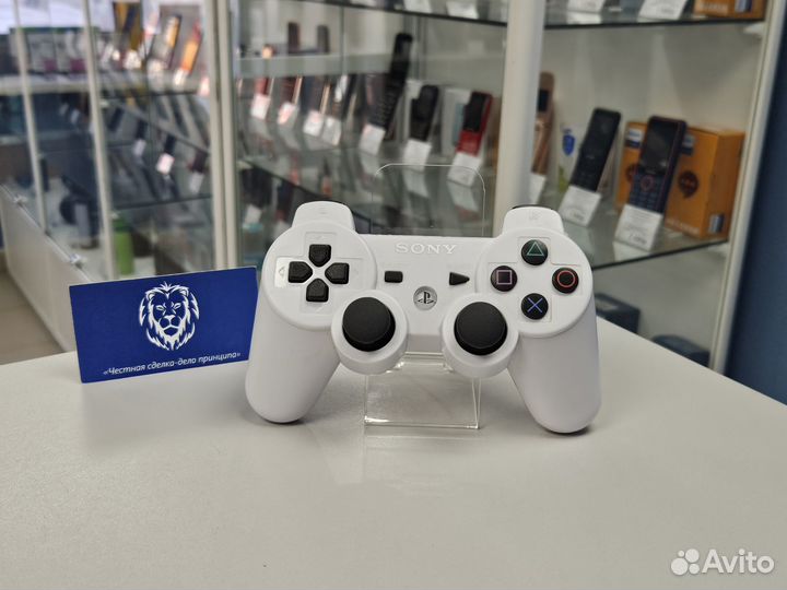 Джойстик для PS3 Dualshock 3 белый/копия