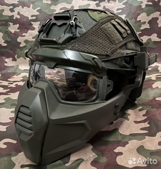 Тактическая Маска Полумаска для Шлема