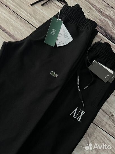 Спортивные штаны Armani Exchange черные люкс