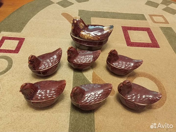 Горшок керамический курица набор СССР