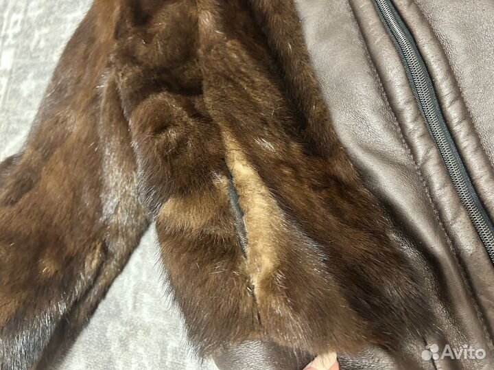Норковая куртка 46