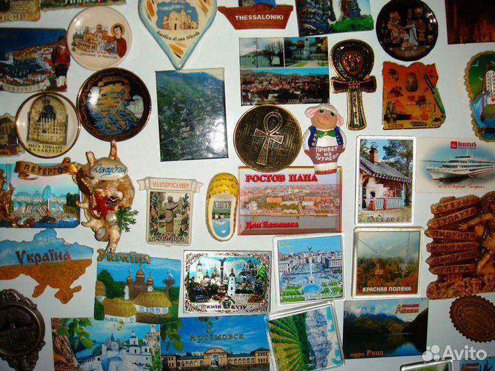 Магнитики 160 штук Евро и Россия