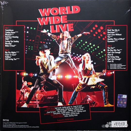 Виниловая пластинка Scorpions - World Wide Live (1