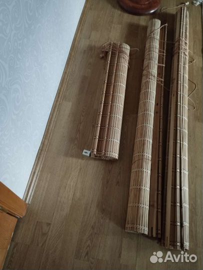 Рулонная бамбуковая штора