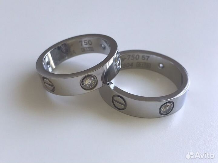 Cartier love кольцо