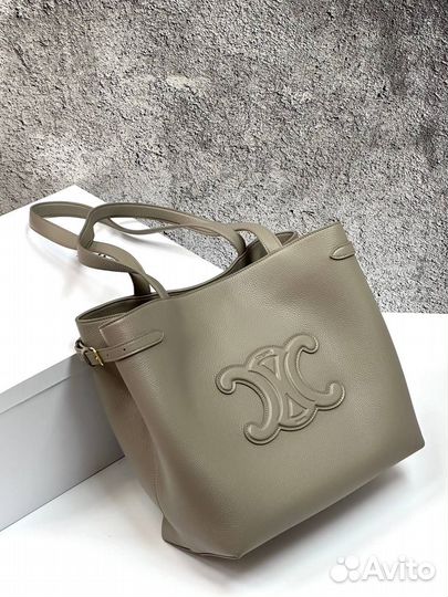 Сумка Celine medium cabas anaïs cuir triomphe