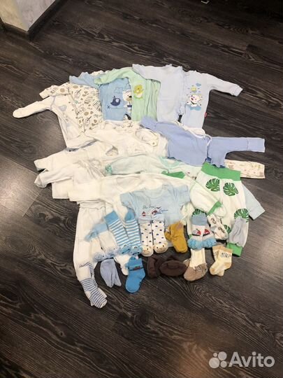 Детские вещи пакетом от 0 до 4