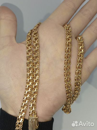 Золотая цепь. 56 см. Арт.16
