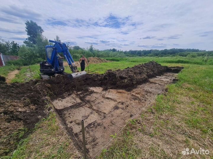 Услуги миниэкскаватора