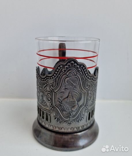 Подстаканник космос мельхиор, СССР