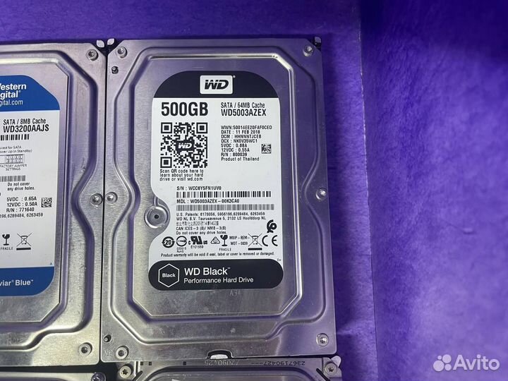 Жесткие диски 160, 250, 320, 500 GB