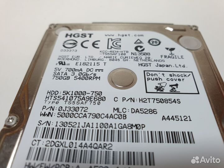 HDD 750Gb 2,5