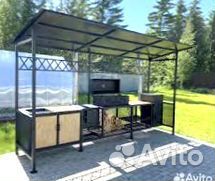 Мангал С печкой под казан