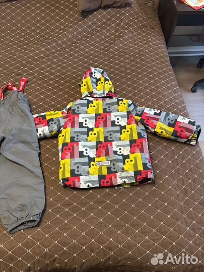 Комплект с полукомбинезоном зимний, lenne, 110