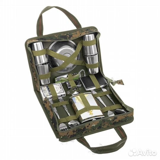 Новый туристический набор посуды 17 предметов