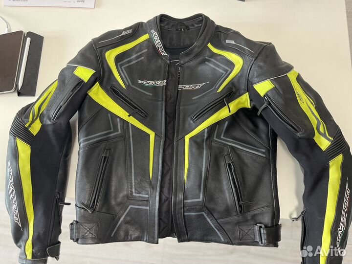 Кожаная мотокуртка agvsport katana размер L