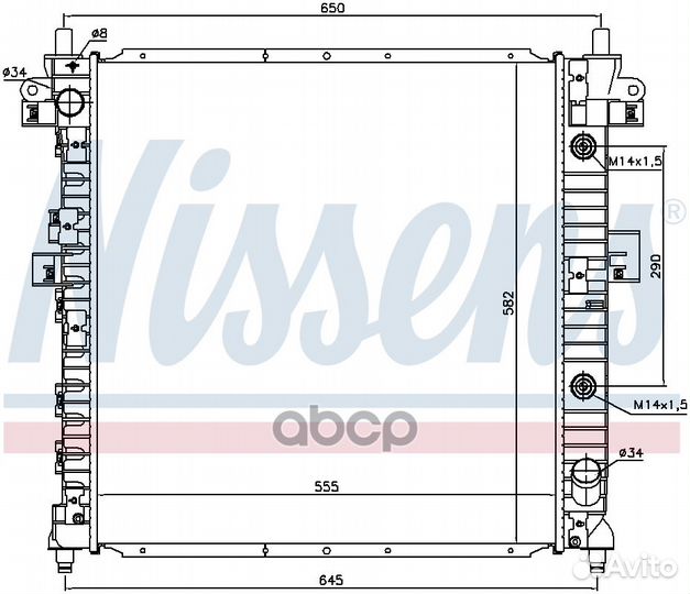Радиатор 64316 Nissens