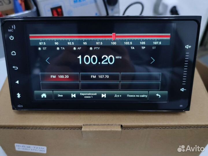 Штатная магнитола Toyota 20x10cm,2/32,EQ+Hi-Fi