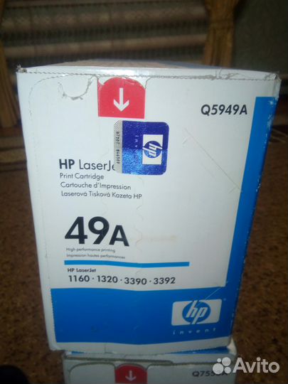 Оригинальные картриджы HP 49a и 53a
