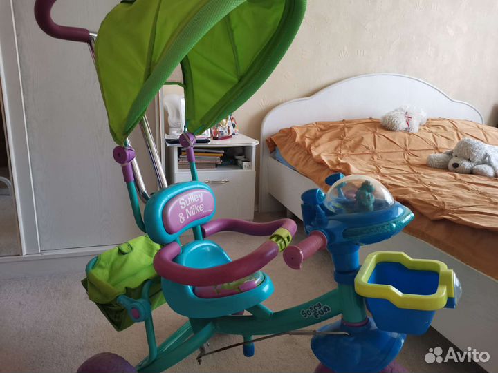 Детский велосипед с ручкой