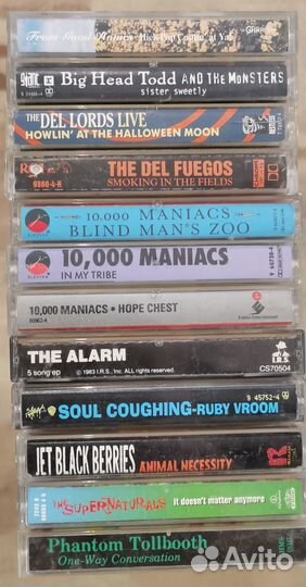 Аудиокассеты фирменные alternative, garage rock