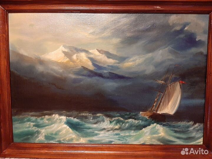 Картина маслом на холсте Море