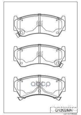 Колодки тормозные, передние (с антискрипной пла