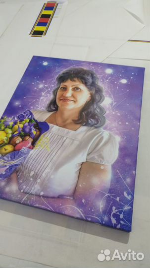 Портрет по фото на холсте с доставкой