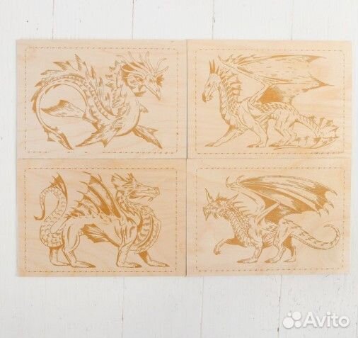 Доски для выжигания, 5 шт. серия 