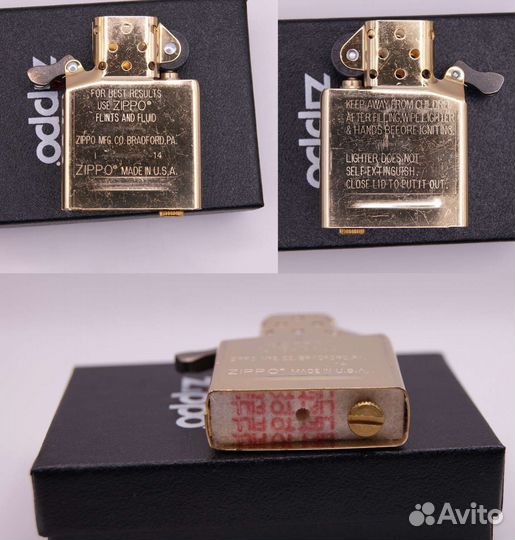 Zippo 254 b solid brass новые