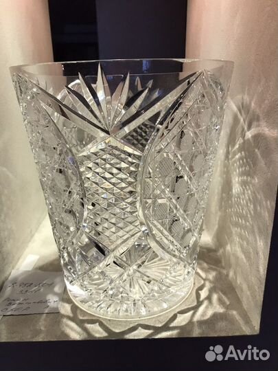 Хрустальная большая ваза Чехия СССР
