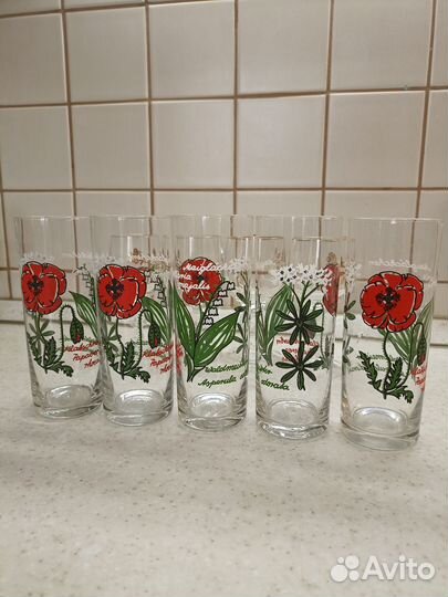 Стаканы.Тонкое стекло. Германия 4 шт