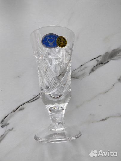 Рюмки лафитники хрустальные