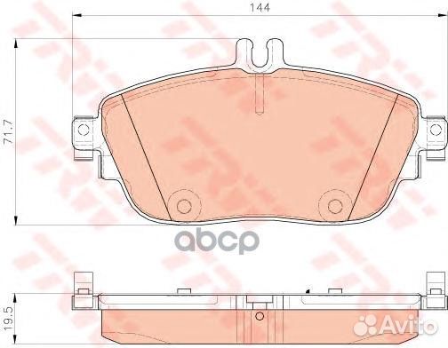 Колодки тормозные передние mercedes A (W176) (1