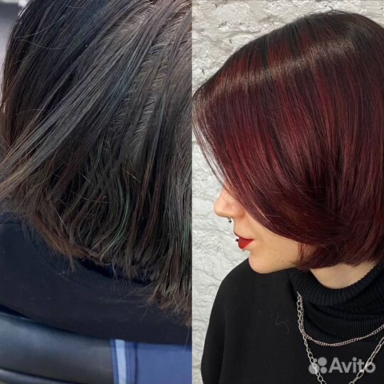 Выход из черного темного смывка окрашивание