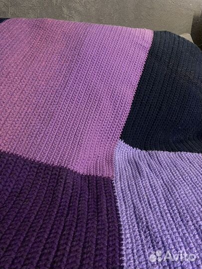 Одеяло плед покрывало вязаное