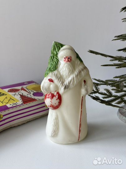 Елка малютка СССР с игрушками и дед морозом