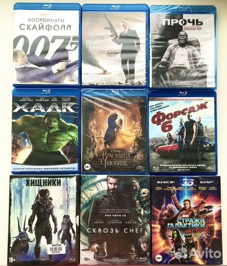 Фильмы на Blu ray новые и б/у