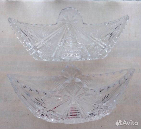 Хрустальная ладья 2 шт
