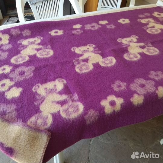 Детское двухстороннее верблюжье одеяло